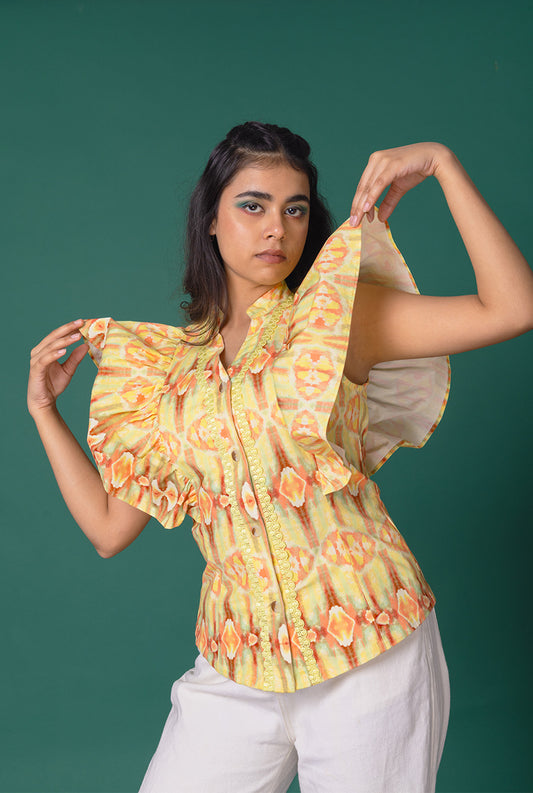 Floret Ruffled Shirt